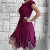 'Willow' Renaissance Dress - Maroon