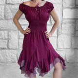 'Willow' Renaissance Dress - Maroon