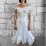 'Willow' Renaissance Dress - White