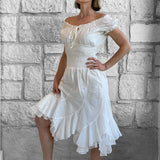 'Willow' Renaissance Dress - White