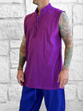 'Rogue' Medieval Sleeveless Shirt - Purple