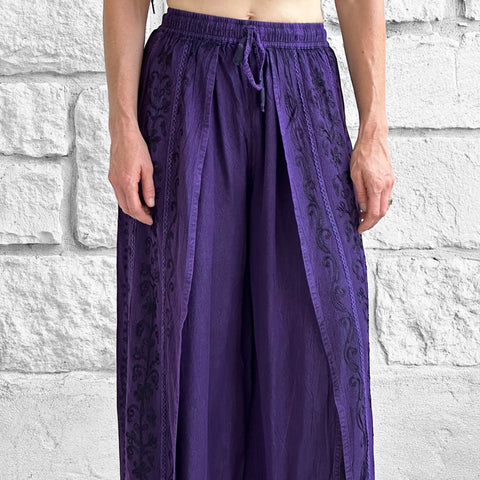 'Palazzo Pants' Indian Rayon - Purple