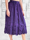 'Snowflake Skirt' - Stone Dark Purple