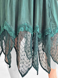 'Folly' Lace Skirt - Green