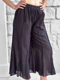 'Breezy Flared Pants' - Black