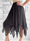 'Folly' Lace Skirt - Black