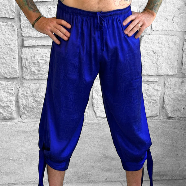 'Buccaneer Pants Silk' - Dark Blue