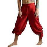 'Wrap Pants' Silk Red - zootzu