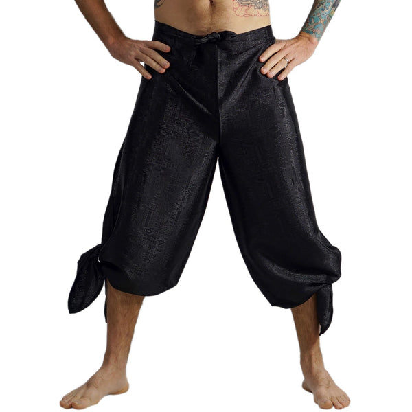 'Wrap Pants' Silk Black - zootzu