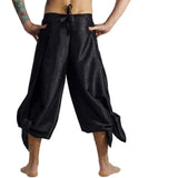 'Wrap Pants' Silk Black - zootzu