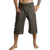 Short Thai Fisherman Pants - Striped Green - zootzu