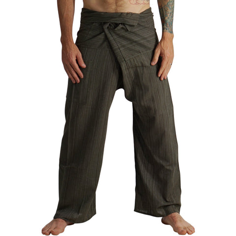 'Thai Fisherman Pants' - Striped Green