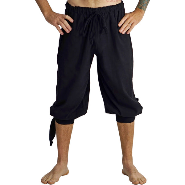 'Buccaneer' Pirate Pants - Black - zootzu