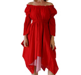 'LS Gypsy' Renaissance Festival Dress - Vivid Red - zootzu