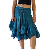 'Willow' Gypsy Pirate Skirt - Teal - zootzu