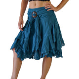 'Willow' Gypsy Pirate Skirt - Teal - zootzu