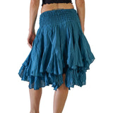 'Willow' Gypsy Pirate Skirt - Teal - zootzu