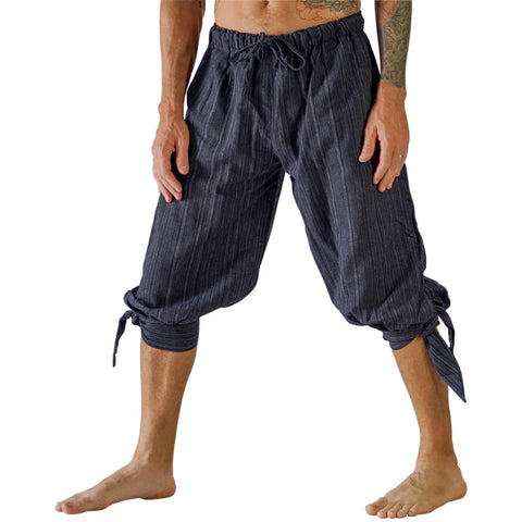 'Buccaneer' Pirate Pants - Striped Black