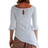 'Spirit' Womens Pirate Gypsy Shirt - White - zootzu