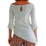 'Spirit' Womens Pirate Gypsy Shirt - Cream - zootzu