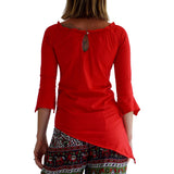 'Spirit' Womens Pirate Gypsy Shirt - Red - zootzu