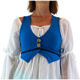 Petal Vest' Boho  Festival - Light Blue - zootzu