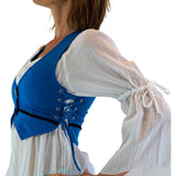 Petal Vest' Boho  Festival - Light Blue - zootzu