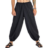 Baggy Pirate Pants - Striped Black - zootzu