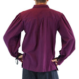 'Merchant' Renaissance Shirt - Wine Purple - zootzu