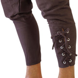 Ankle Cuff Medieval Pants - Brown - zootzu