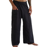 Thai Fisherman Pants - Striped Black - zootzu