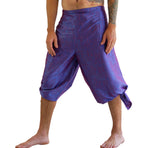 'Wrap Pants' Silk - Purple Sheen - zootzu