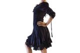 'Bonny Dress' Womens Renaissance Gypsy Gown Pirate Costume - Black - zootzu