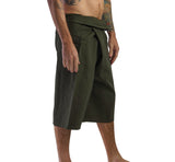 'Short Thai Fisherman Pants' - Green