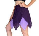 'Floating Petal Skirt' Fairy, Gyspy Clothing, Belly Dancer - Purples - zootzu