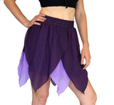 'Floating Petal Skirt' Fairy, Gyspy Clothing, Belly Dancer - Purples - zootzu