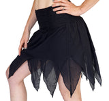 'Fairy' Gypsy Pirate Pixie Skirt - Black - zootzu