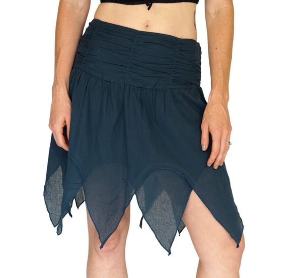 'Fairy' Gypsy Pirate Pixie Skirt - Teal - zootzu