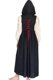 'Womens Duster' Medieval, Viking, Renaissance Bodice - Black/Red - zootzu