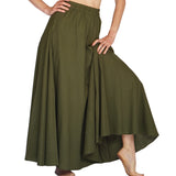 'Sadie' Renaissance Festival, Steampunk, Long Flowing Skirt - Green