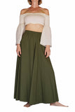 'Sadie' Renaissance Festival, Steampunk, Long Flowing Skirt - Green