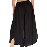 'Split Pants Hitch Up' Womens Pirate Pants - Black