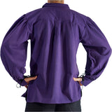 'Merchant' Renaissance Pirate Shirt - Purple - zootzu