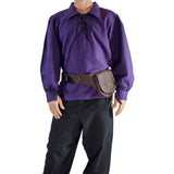 'Merchant' Renaissance Pirate Shirt - Purple - zootzu