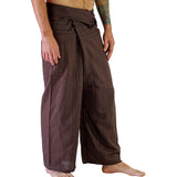 Thai Fisherman Pants - Striped Brown - zootzu