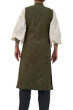 'Medieval Duster' Renaissance Festival Costume Doublet Jerkin - Green/Brown