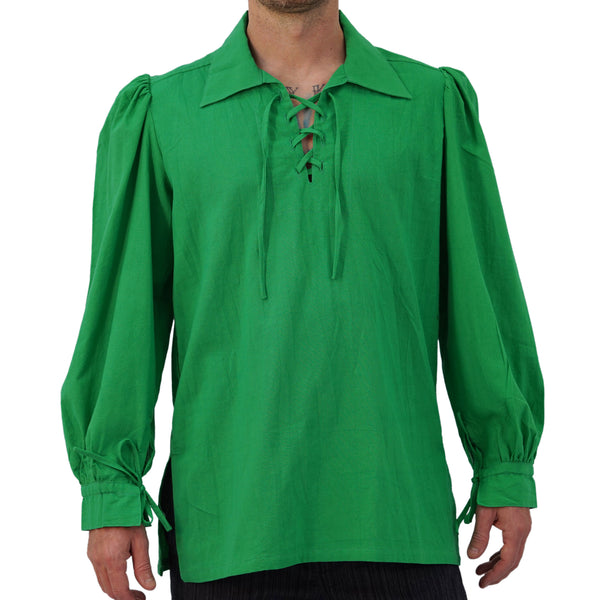 'Merchant Shirt'  - Bright Celtic Green