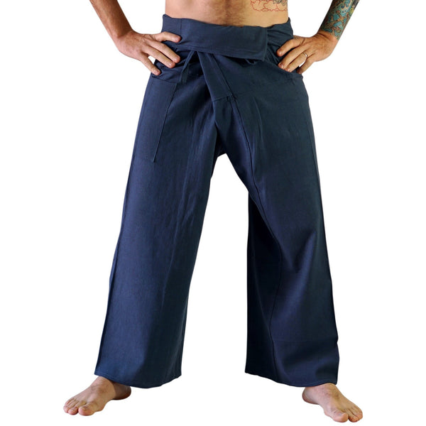 Thai Fisherman Pants - Blue/Grey - zootzu