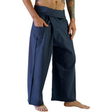 Thai Fisherman Pants - Blue/Grey - zootzu