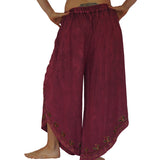 'Split' Indian Rayon Harem, Belly Dancer Pants - Pink